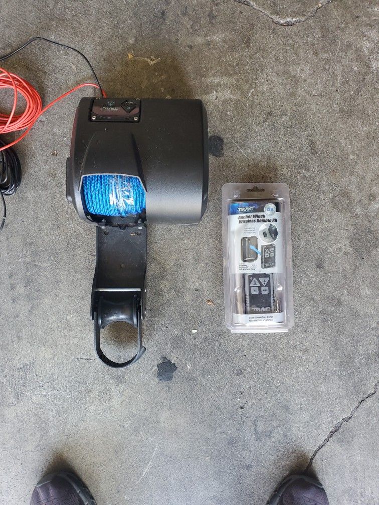Track Fisherman 25 Electric Boat Anchor With Wireless Remote Control