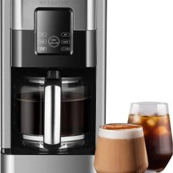 Coffee Maker, 12-Cup Drip Coffee Machine with Classic and Rich Brews, 24H Promgrammable Timer, 3-Mode Keep Warm, 12-hole Showerhead System (CM1706), B