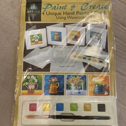 Watercolor Hand Painted Card Kit