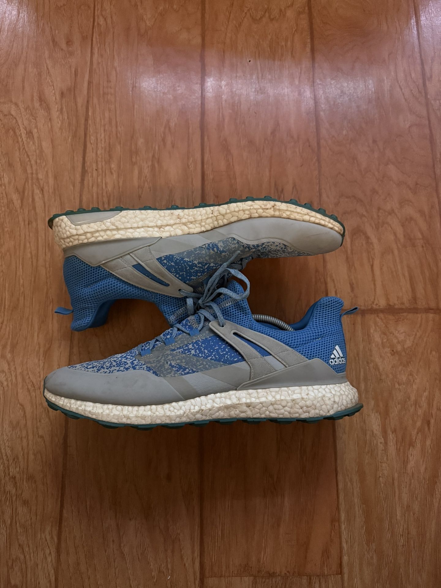 Blue & Grey Adidas Cross knit Boost Golf Shoes Size 12.5