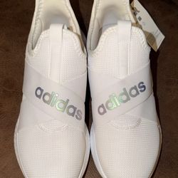 adidas Puremotion Adapt White Slip-On Unisex Athletic Sneakers 7.5w