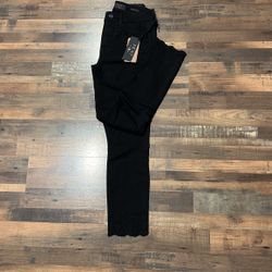Jen7 All Mankind Women's Velvet Ankle Skinny Jeans Black Size 8