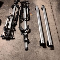 Used Thule Upride + Audi Base Carrier Rails  + New Accesories