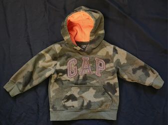 Boys GAP camo fleece hoodie Sz 3T