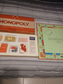 1961 Monopoly Board Game (England Version) Complete 