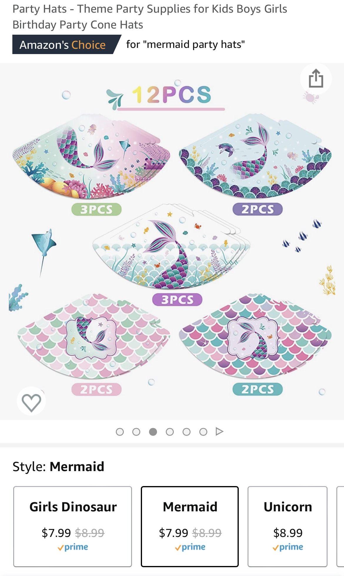 Mermaid Party Hat Sombrero Sirena 