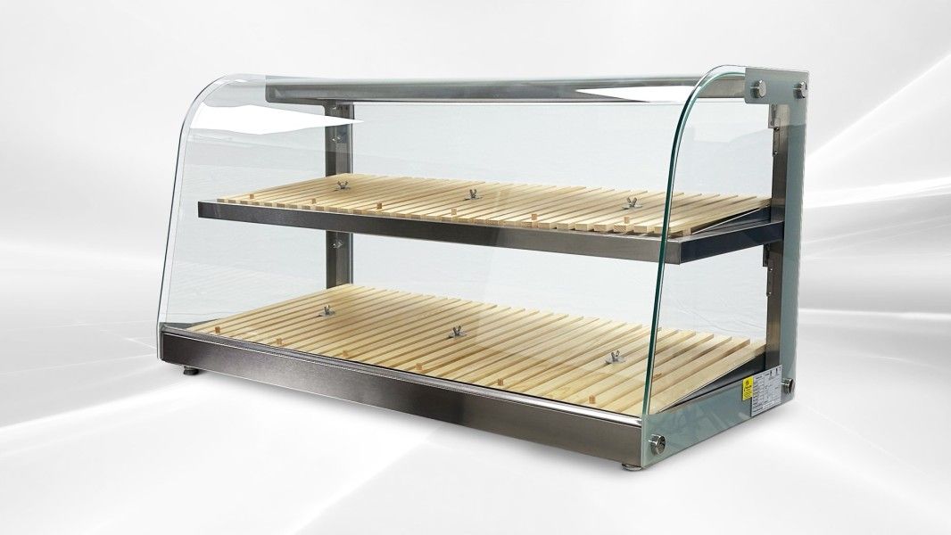 Commercial Countertop Bakery Display Case Curved Glass ZW-150R