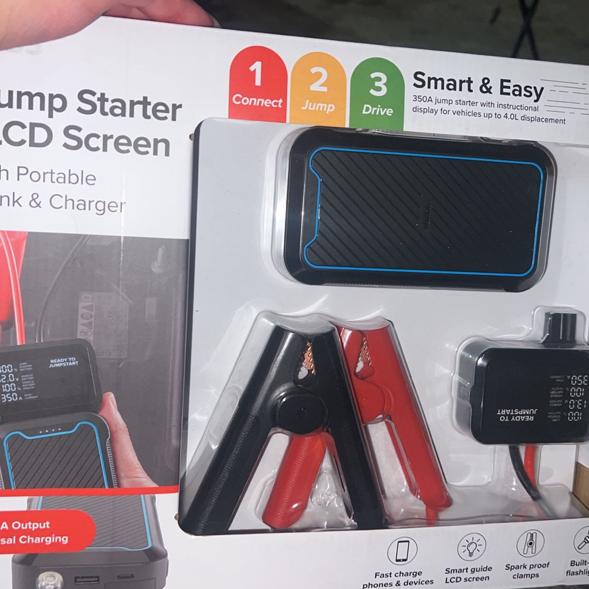 Brand new 12V Jump starter with LCD Screen