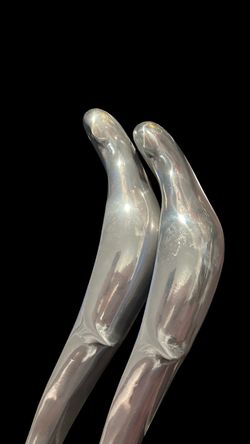 Vintage MCM Curtis Jere Pair Aluminum Parrot (Bird) Sculpture