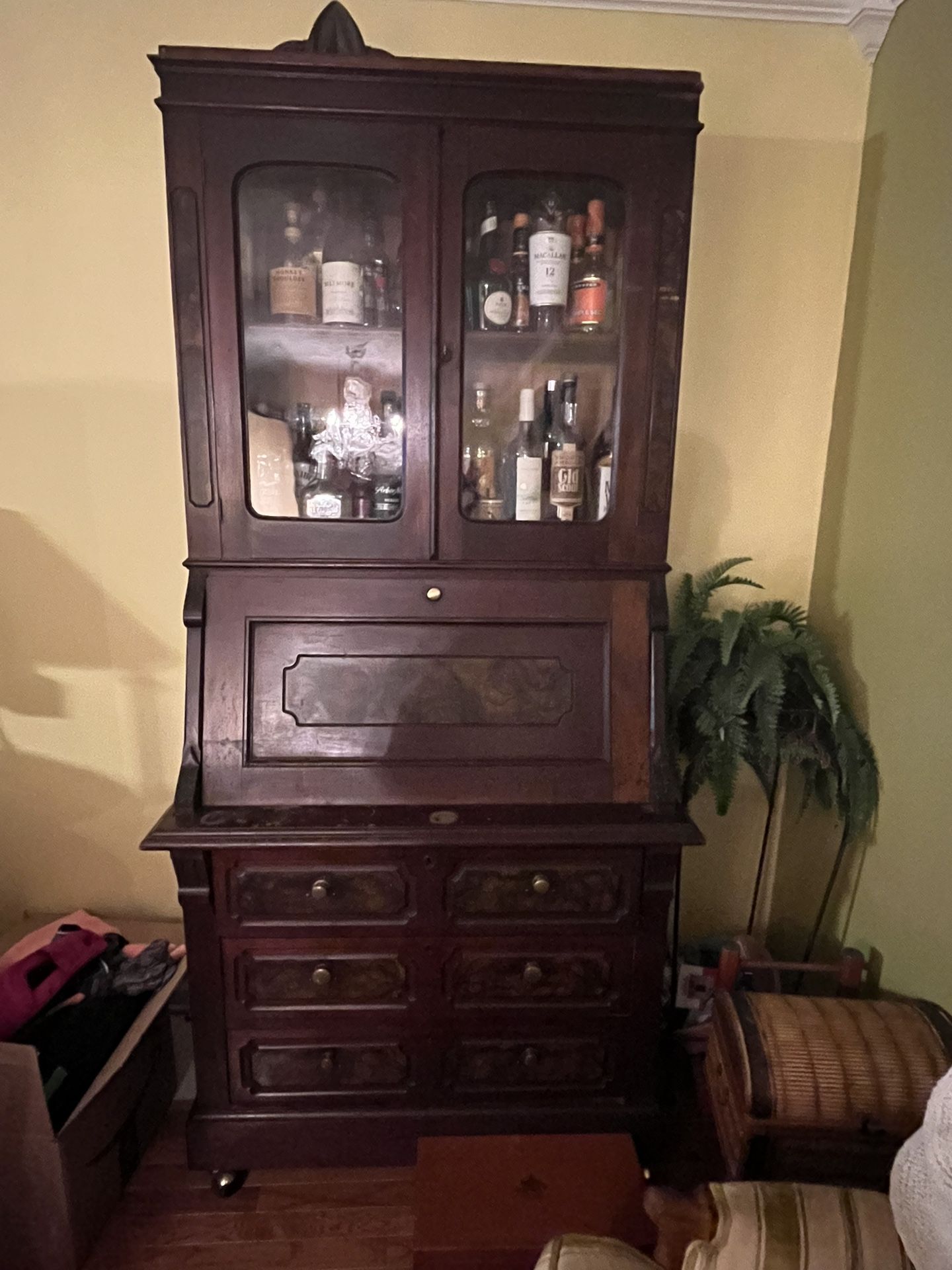 Antique Late 1800’s Wood Secretary