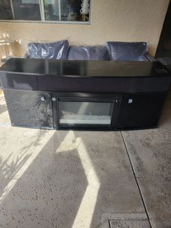 Black Living Room Entertainment Center