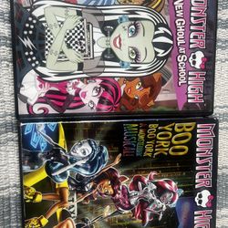 Monster High DVDs X 2 
