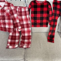 Holiday Pajama Lot And Robe Child Size 10