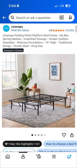 King (or 2 twin xl) metal bed frame