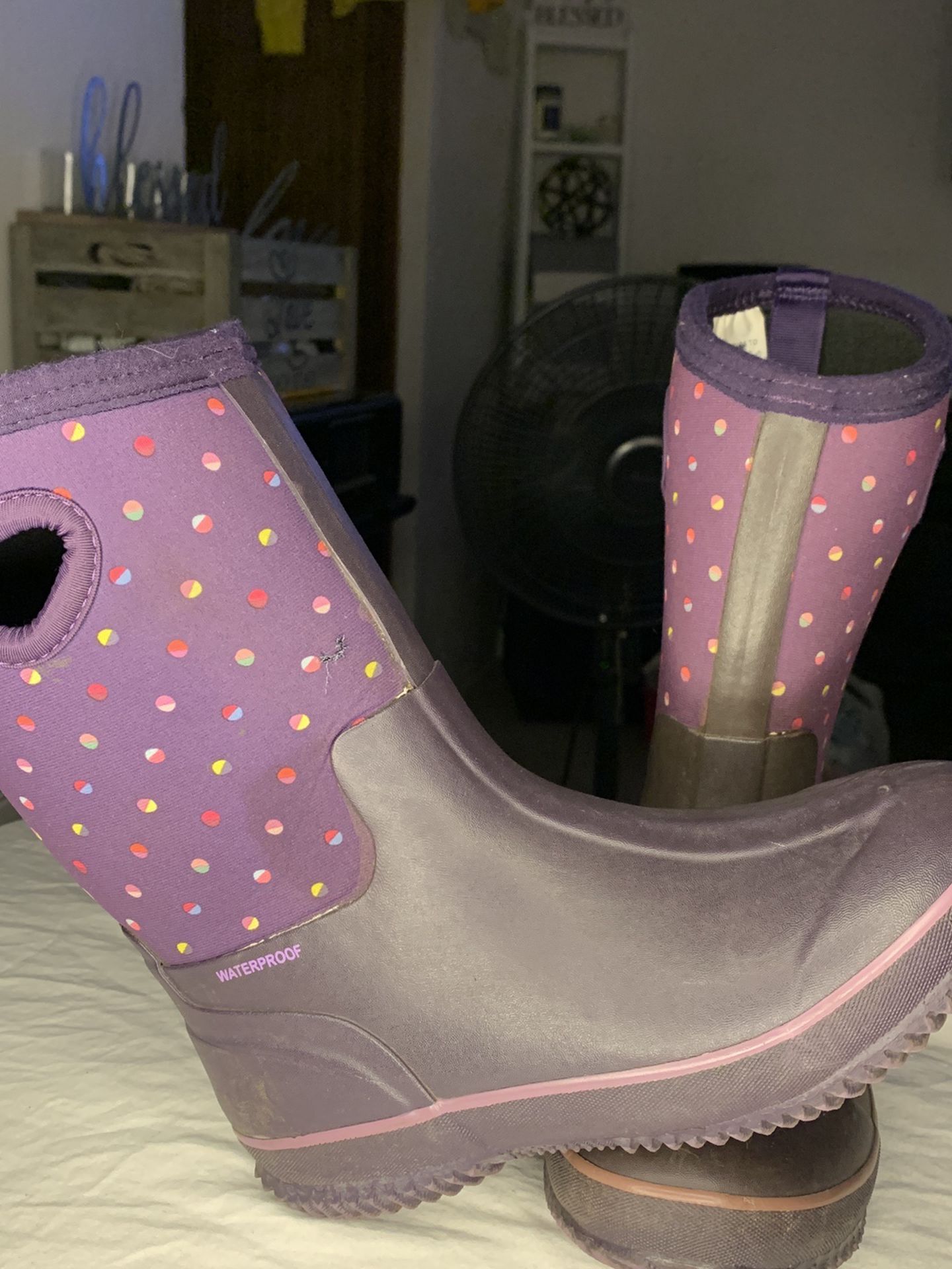 Rain/Snow Boots Girls Size 3
