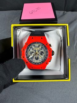 Invicta Racing Vaulthan Men’s Watch - 44mm, Black, Red (69685)