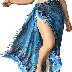 BohoChicDesign Womens Rayon Beach Swimsuit Cover Ups, Bikini Sarong Wraps, Bathing Pareo, Travel Shawl

