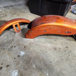 Orange Paint With Flames