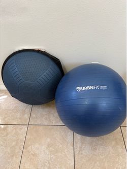 BOSU Balance Trainer Exercise Board Stability Ball Home Gym Workout Set