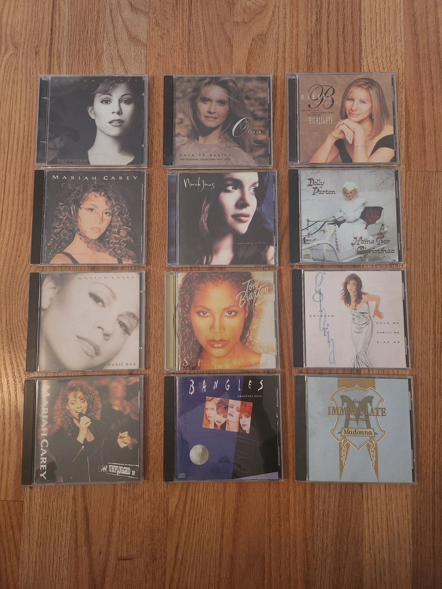 12 CDs - 90s Divas Essentials: Mariah Carey, Norah Jones, Toni Braxton, Madonna, etc.
