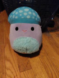 Blue Mushroom Squishmallow