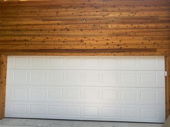 Garage door.