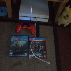 PlayStation 4 With Two Games 1 Controller 