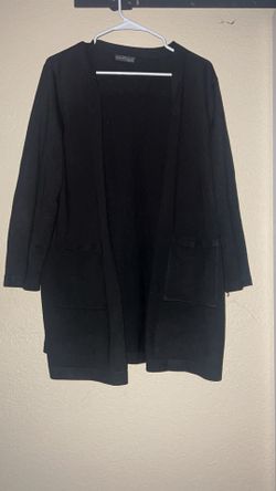 1XL black cardigan sweater