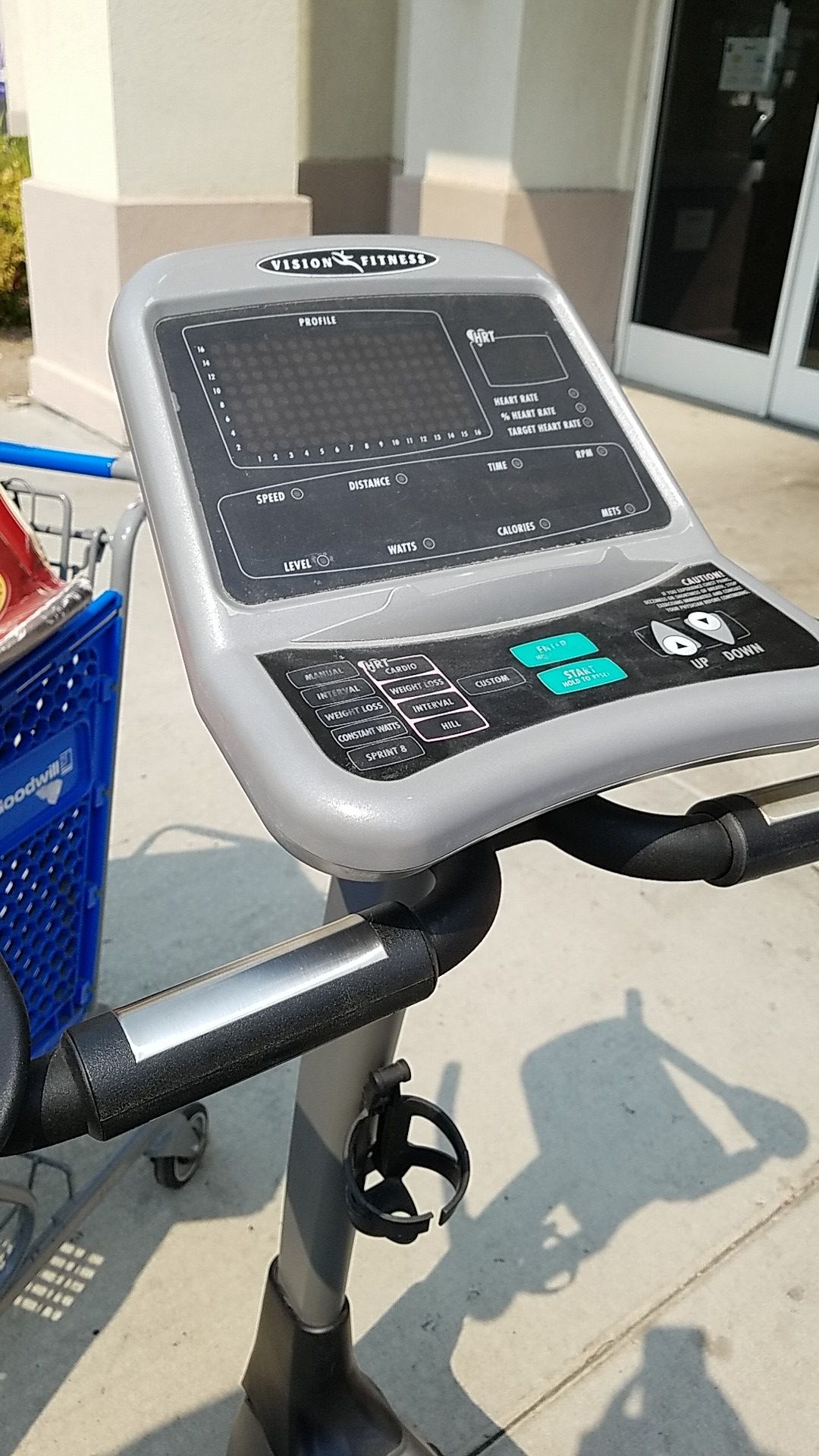 Vision fitness exercise bicycle bike hrt 3200. Nice