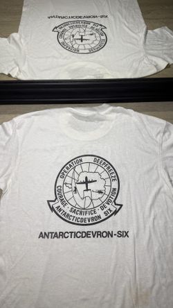 Vintage 1970s Fly Antarctica With VXE-6 Single Stitch Shirt
