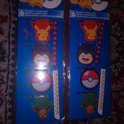 Brand New  Pokémon Magnetic Bookmarks 6Dollars Each