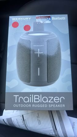 Brand New in Box - Merkury Innovations TrailBlazer Outdoor Rugged Bluetooth Speaker - Gray Camo