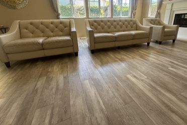 Genuine Leather Sofa Set