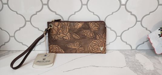 Brand new leather wristlet