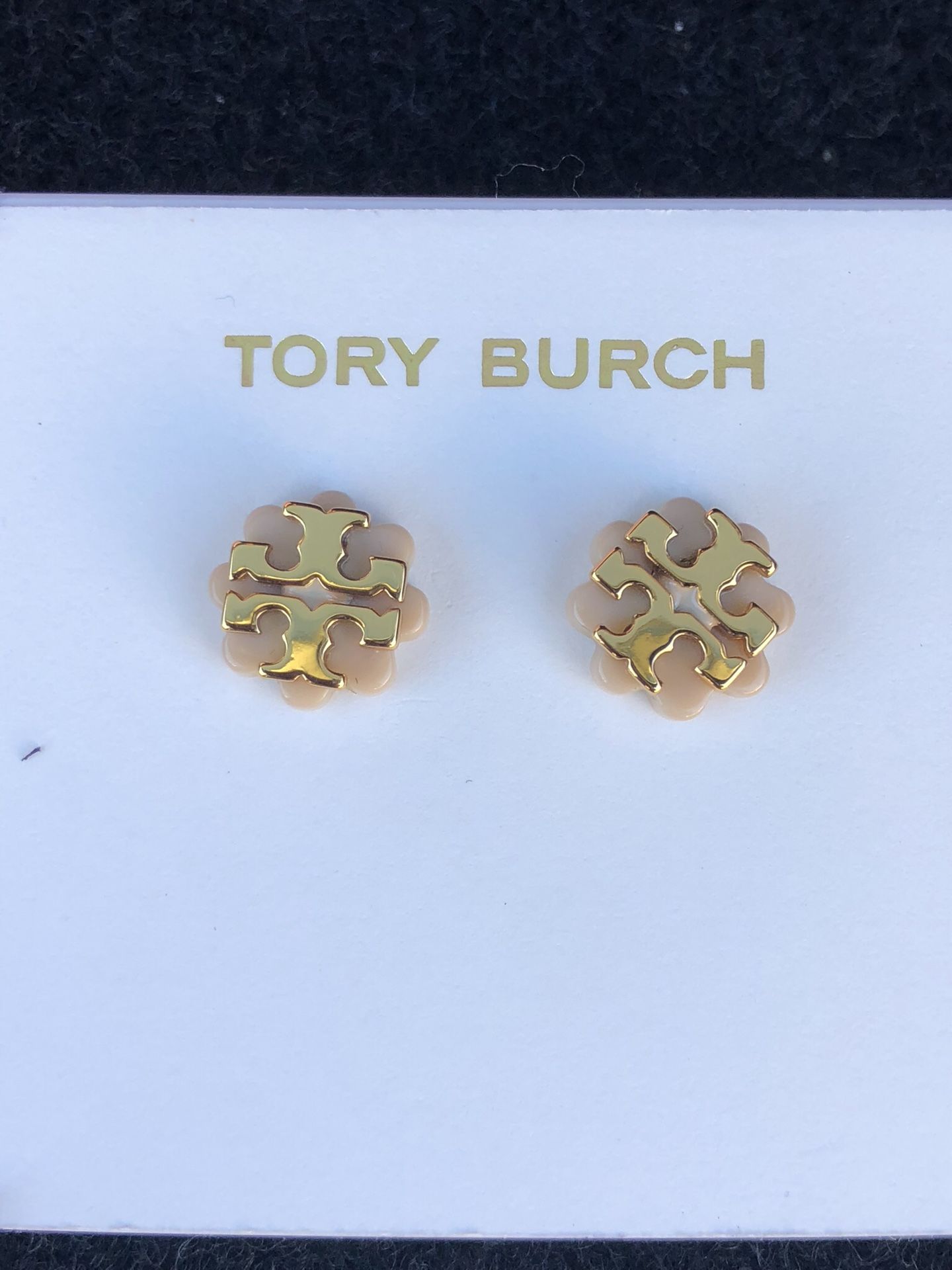 Tory Burch flower logo stud earrings
