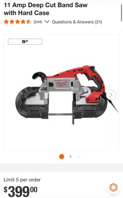 Milwaukee 11 Amp Deep Cut Band Saw