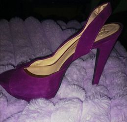 JESSICA SIMPSON PURPLE 4"HEEL