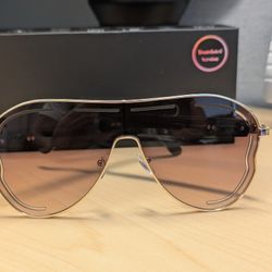 AI Smart Bluetooth Sunglasses (Gold)