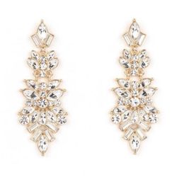 Set.  Stretch Back Ring And Matching Earrings