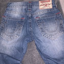 Men’s But Too Tight On Me to Fit Me Baggy True Religion Jeans