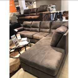 2 Piece Ashley Navi Gray Couch Sectional With Chaise☑️ $39 Down Payment 🔥Fast Delivery 💯Living Room Set🎊