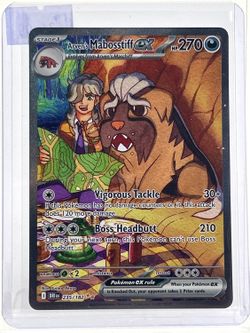 Pokémon TCG Destined Rivals Arven's Mabosstiff EX 235 Holo English