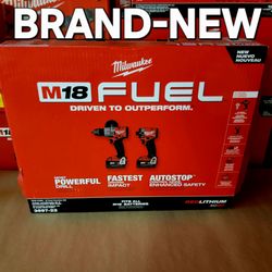 M18 FUEL 18V Lithium-Ion Brushless Cordless Hammer Drill and Impact Driver Combo Kit (2-Tool) with 2 Batteries
