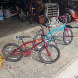 2 Kids Bmx Style Bikes 