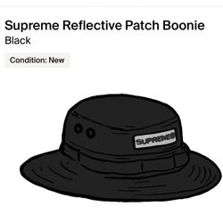 Supreme Reflective Patch Boonie Black