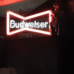 Budweiser neon sign