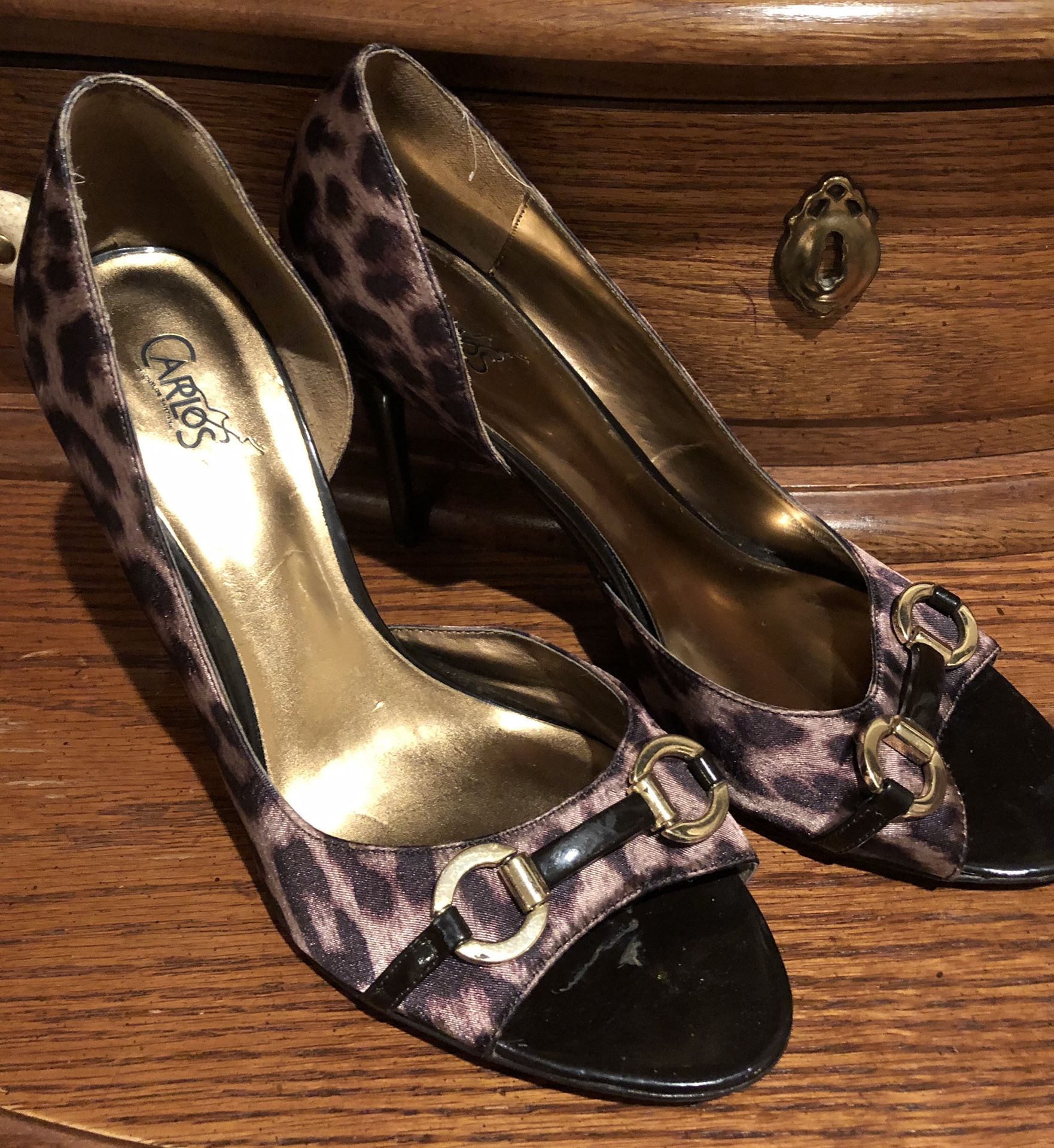 Carlos Santana leopard shoes