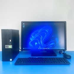 Dell OptiPlex 5040 Small Form | 22" Dell Monitor | 3.6GHz i7 | 16GB RAM | 256GB NVMe SSD | Windows 11 Pro

