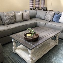 Sectional Couch and Coffee Table Rectangular 