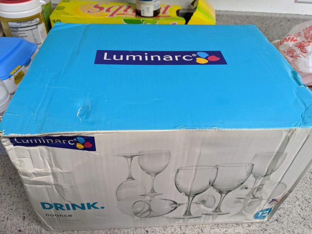 12 pc wine glass set